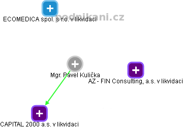 Pavel Kulička - Vizualizace  propojení osoby a firem v obchodním rejstříku
