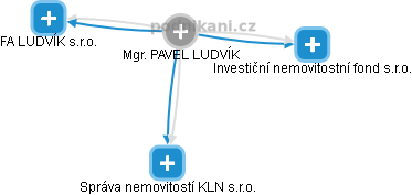 PAVEL LUDVÍK - Vizualizace  propojení osoby a firem v obchodním rejstříku