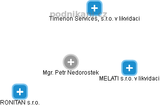 Petr Nedorostek - Vizualizace  propojení osoby a firem v obchodním rejstříku