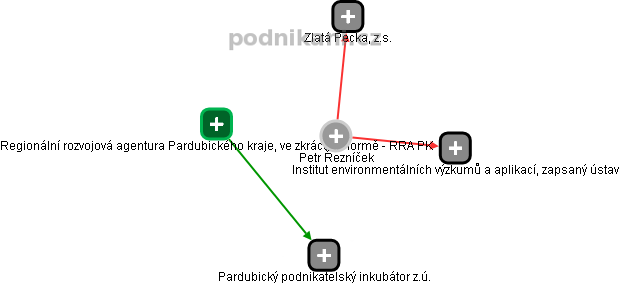 Petr Řezníček - Vizualizace  propojení osoby a firem v obchodním rejstříku
