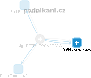 PETRA TOŠNEROVÁ - Vizualizace  propojení osoby a firem v obchodním rejstříku