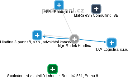 Radek Hladina - Vizualizace  propojení osoby a firem v obchodním rejstříku