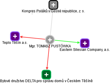 TOMASZ PUSTÓWKA - Vizualizace  propojení osoby a firem v obchodním rejstříku