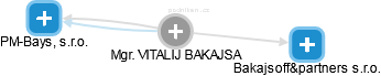  Bakajsa V. - Vizualizace  propojení osoby a firem v obchodním rejstříku