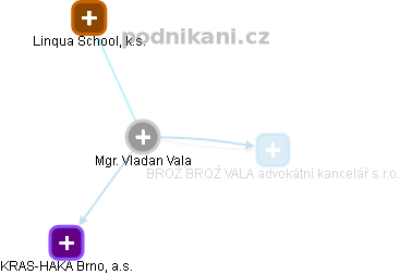 Vladan Vala - Vizualizace  propojení osoby a firem v obchodním rejstříku