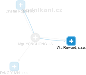  Yonghong J. - Vizualizace  propojení osoby a firem v obchodním rejstříku