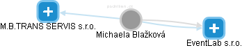  Michaela B. - Vizualizace  propojení osoby a firem v obchodním rejstříku