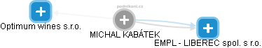 MICHAL KABÁTEK - Vizualizace  propojení osoby a firem v obchodním rejstříku