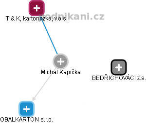 Michal Kapička - Vizualizace  propojení osoby a firem v obchodním rejstříku