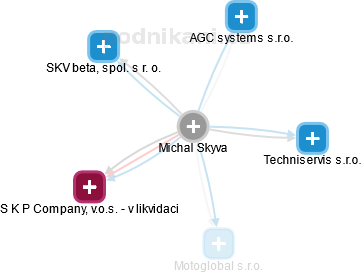 Michal Skyva - Vizualizace  propojení osoby a firem v obchodním rejstříku