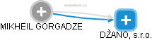 MIKHEIL GORGADZE - Vizualizace  propojení osoby a firem v obchodním rejstříku