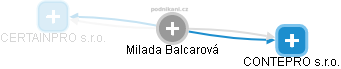 Milada Balcarová - Vizualizace  propojení osoby a firem v obchodním rejstříku