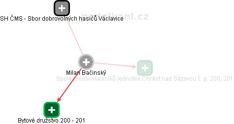 Milan Bačinský - Vizualizace  propojení osoby a firem v obchodním rejstříku