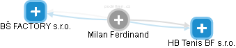 Milan Ferdinand - Vizualizace  propojení osoby a firem v obchodním rejstříku