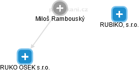  Miloš R. - Vizualizace  propojení osoby a firem v obchodním rejstříku