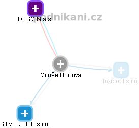 Miluše Hurtová - Vizualizace  propojení osoby a firem v obchodním rejstříku