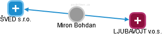 Miron Bohdan - Vizualizace  propojení osoby a firem v obchodním rejstříku
