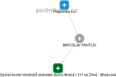 MIROSLAV PANTLÍK - Vizualizace  propojení osoby a firem v obchodním rejstříku