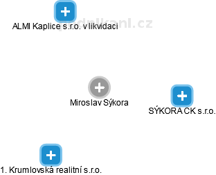 Miroslav Sýkora - Vizualizace  propojení osoby a firem v obchodním rejstříku