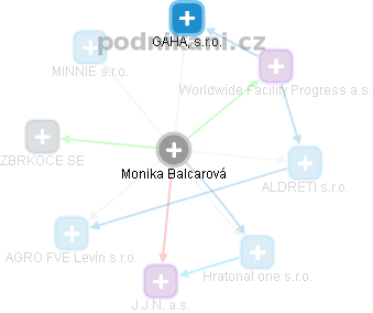 Monika Balcarová - Vizualizace  propojení osoby a firem v obchodním rejstříku