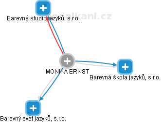 MONIKA ERNST - Vizualizace  propojení osoby a firem v obchodním rejstříku