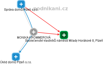 MONIKA KROMMEROVÁ - Vizualizace  propojení osoby a firem v obchodním rejstříku