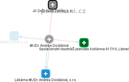 Andrea Dostálová - Vizualizace  propojení osoby a firem v obchodním rejstříku