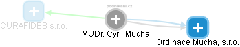  Cyril M. - Vizualizace  propojení osoby a firem v obchodním rejstříku