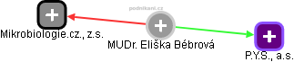  Eliška B. - Vizualizace  propojení osoby a firem v obchodním rejstříku