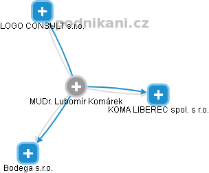 Lubomír Komárek - Vizualizace  propojení osoby a firem v obchodním rejstříku