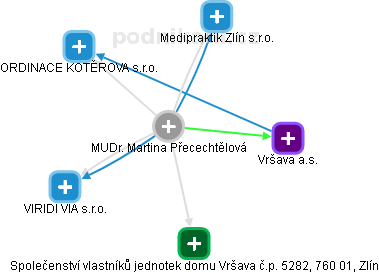 Martina Přecechtělová - Vizualizace  propojení osoby a firem v obchodním rejstříku