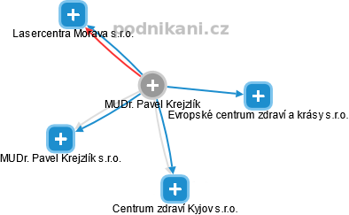 Pavel Krejzlík - Vizualizace  propojení osoby a firem v obchodním rejstříku