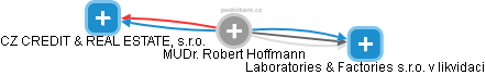 Robert Hoffmann - Vizualizace  propojení osoby a firem v obchodním rejstříku