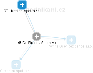  Simona S. - Vizualizace  propojení osoby a firem v obchodním rejstříku