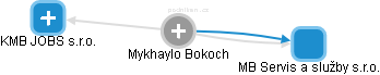  Mykhaylo B. - Vizualizace  propojení osoby a firem v obchodním rejstříku