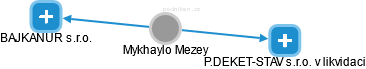 Mykhaylo Mezey - Vizualizace  propojení osoby a firem v obchodním rejstříku