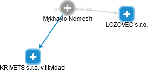  Mykhaylo N. - Vizualizace  propojení osoby a firem v obchodním rejstříku