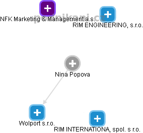 Nina Popova - Vizualizace  propojení osoby a firem v obchodním rejstříku