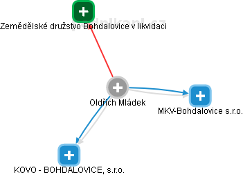  Oldřich M. - Vizualizace  propojení osoby a firem v obchodním rejstříku