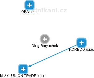 Oleg Buryachek - Vizualizace  propojení osoby a firem v obchodním rejstříku
