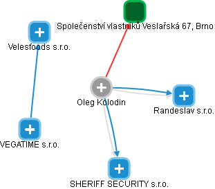 Oleg Kolodin - Vizualizace  propojení osoby a firem v obchodním rejstříku