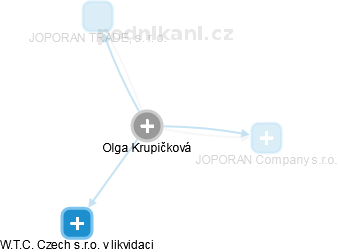  Olga K. - Vizualizace  propojení osoby a firem v obchodním rejstříku