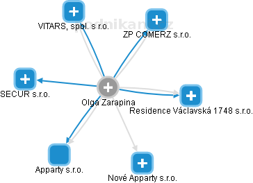 Olga Zarapina - Vizualizace  propojení osoby a firem v obchodním rejstříku