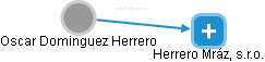 Oscar Dominguez Herrero - Vizualizace  propojení osoby a firem v obchodním rejstříku