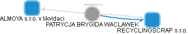PATRYCJA BRYGIDA WACLAWEK - Vizualizace  propojení osoby a firem v obchodním rejstříku