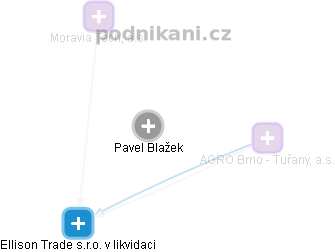 Pavel Blažek - Vizualizace  propojení osoby a firem v obchodním rejstříku