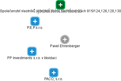  Pavel E. - Vizualizace  propojení osoby a firem v obchodním rejstříku