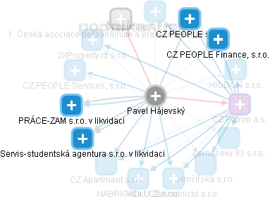 Pavel Hájevský - Vizualizace  propojení osoby a firem v obchodním rejstříku