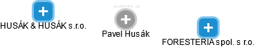 Pavel Husák - Vizualizace  propojení osoby a firem v obchodním rejstříku