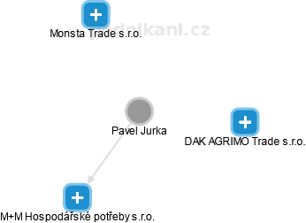 Pavel Jurka - Vizualizace  propojení osoby a firem v obchodním rejstříku